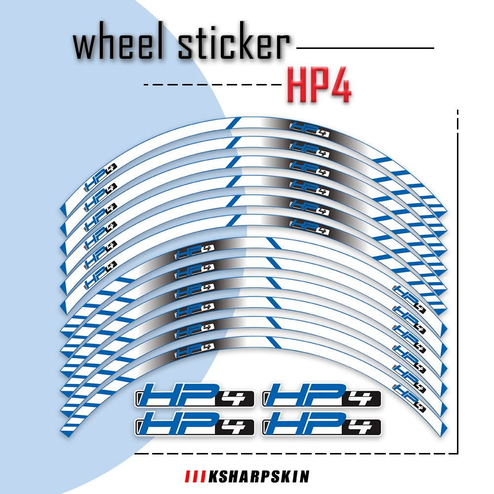 Adesivi Moto Reflective Moto Rim Decal Custom Inner Rim Declas Wheel Stripes Per Yamaha S1000Rr Hp4 Hp6 Hp S1000 Rr Hp 4