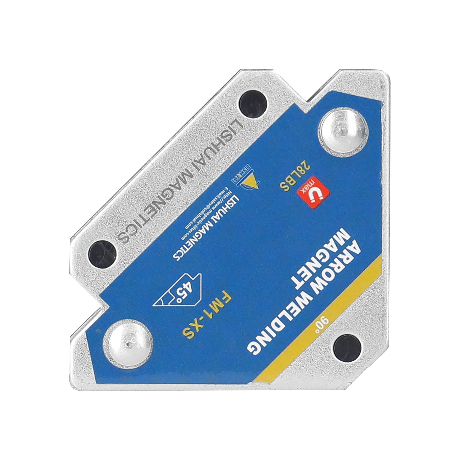 FM1-XS Magnetic Welding Fixer Holders 45&deg; 90&deg; 135&deg; Multi-angle Magnet Weld Fixer Positioner Ferrite Auxiliary Locator Tools 4pcs
