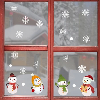 

Cute Santa Claus Christmas Wall Stickers New Year Window Decoration Home Decor PVC Vinyl Wall Decals Home Decals Sticker
