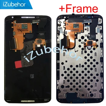 

5.96" AMOLED lcd with frame For Motorola Google Nexus 6 XT1100 XT1103 XT1105 LCD display touch screen sensor digitizer assembly