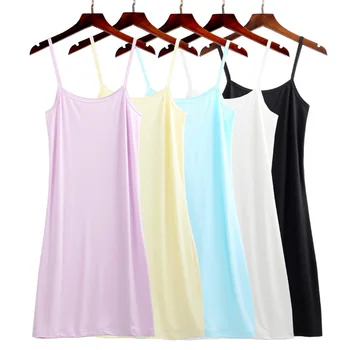 

Madam clothing OWLPRINCESS New 2020 Summer New Suspender Dress Solid Color Slim Fit All-match Dress