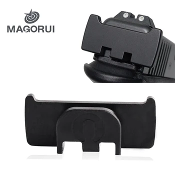 

MAGORUI for All Glock GEN 1-5 Model Rear Slide Racker Plate MOS BK Plain