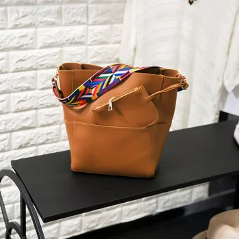 

Bags 2016 New Commuter Mother Bucket Bag One-shoulder Large-capacity Ribbon Handbag Women's Bag Handbag