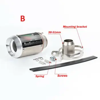 

Racing Motorcycle exhaust pipe Exhaust Pipe Muffler Slip On Motorcycle