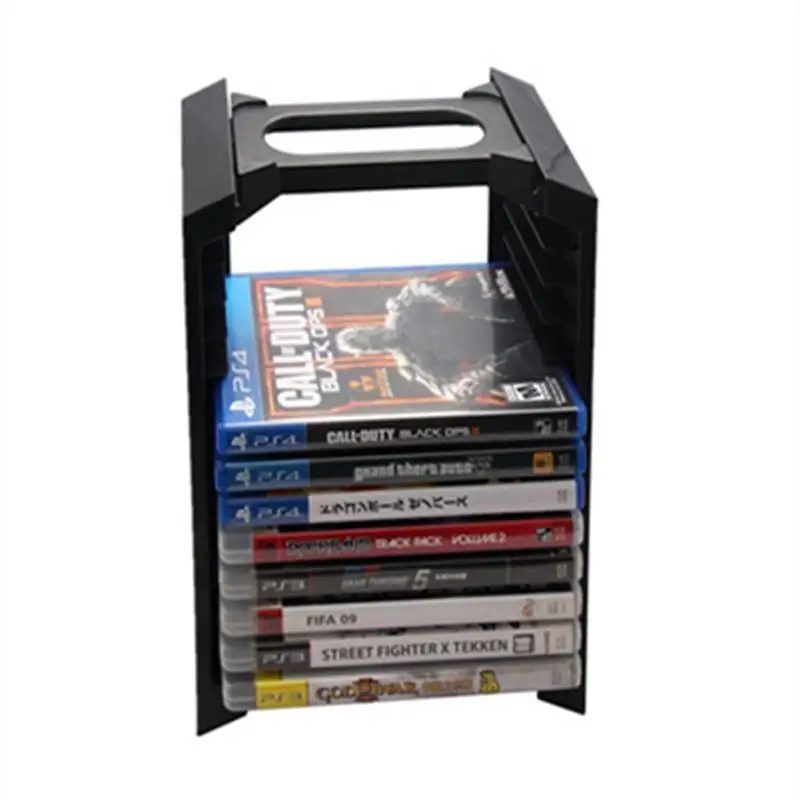 

PS4 Multifunctional Storage Stand Kit - Alloy Game Disk Storage Tower for Holding 12 Games/DVDS/Blu-ray with Console Stand