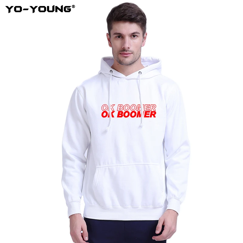 Мужская толстовка с капюшоном Yo-Young Повседневная теплая Толстая Толстовка