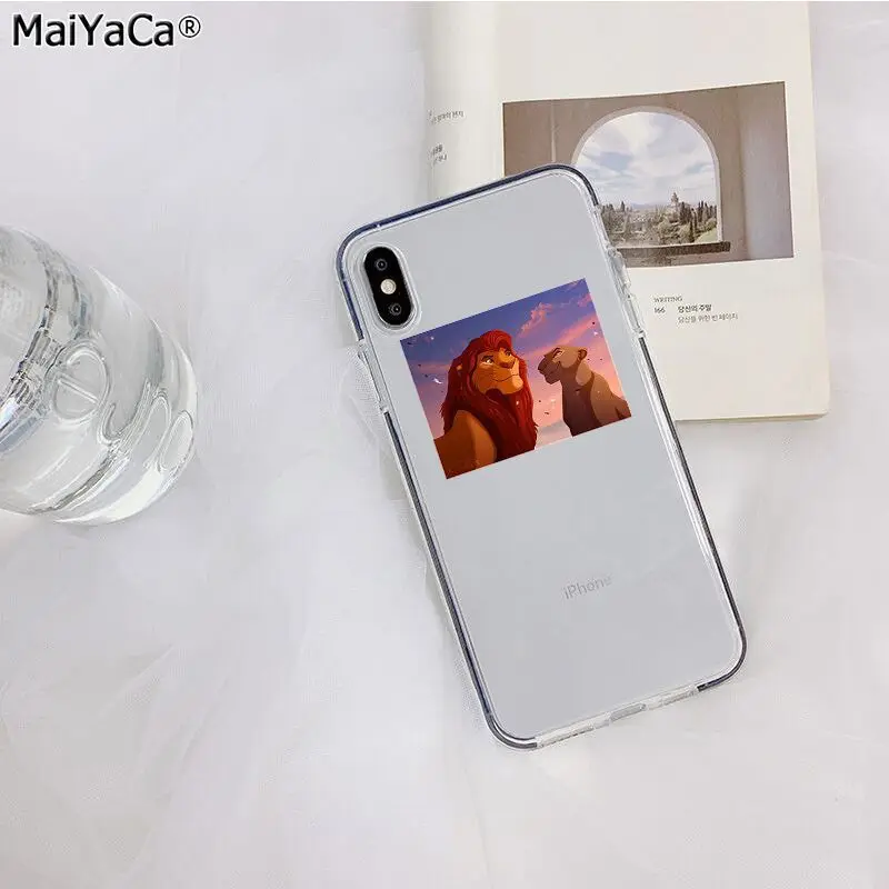 MaiYaCa Король Лев Лучший Прозрачный чехол для телефона для Apple iphone 11 pro 8 7 66S Plus X XS MAX 5S SE XR Чехол для мобильного телефона s