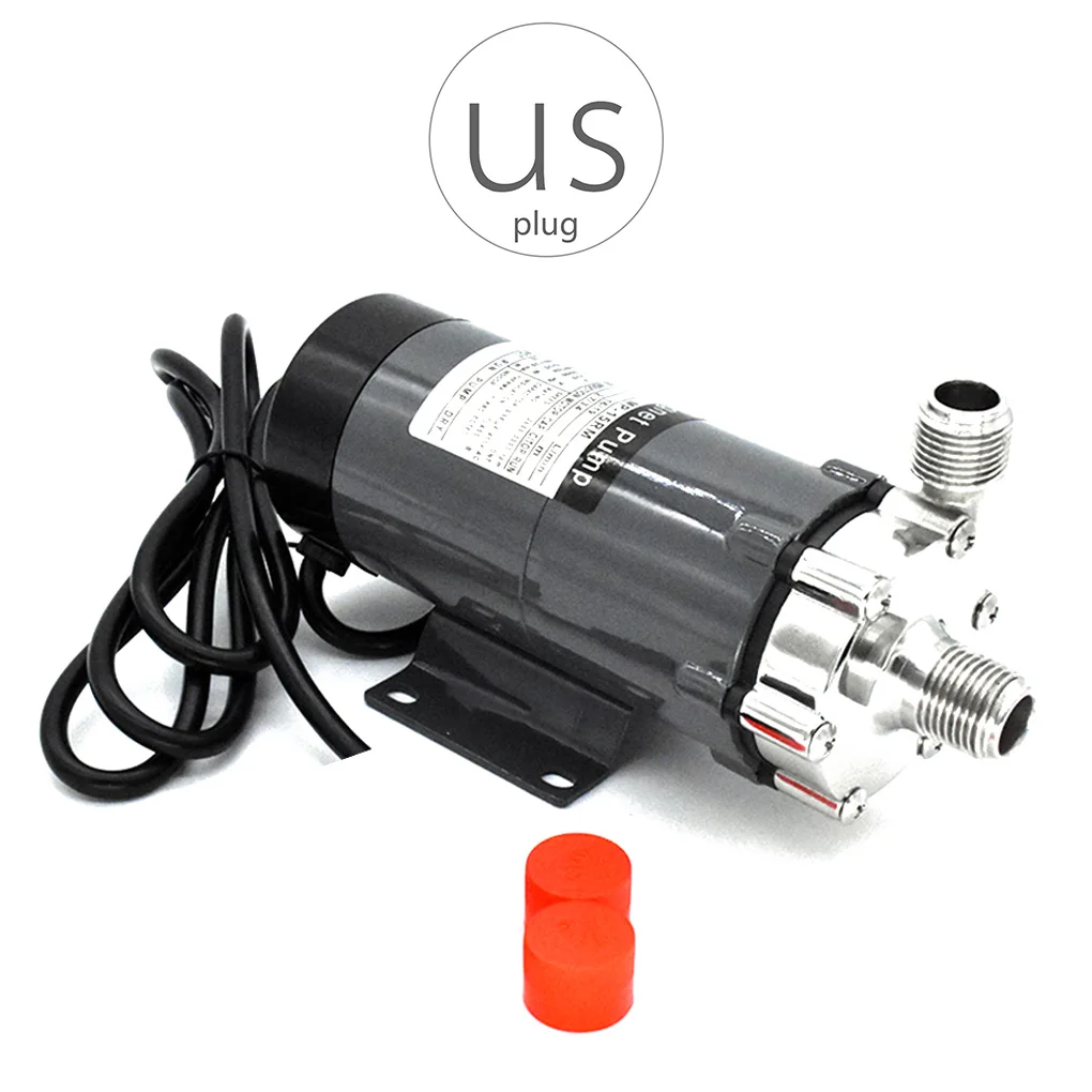 US Plug Homebrew пивной насос MP-15R нержавеющая сталь передний привод воды пивоварня пивоварения высокий измеритель температуры в насосе США/ЕС Plug - Напряжение: US Plug
