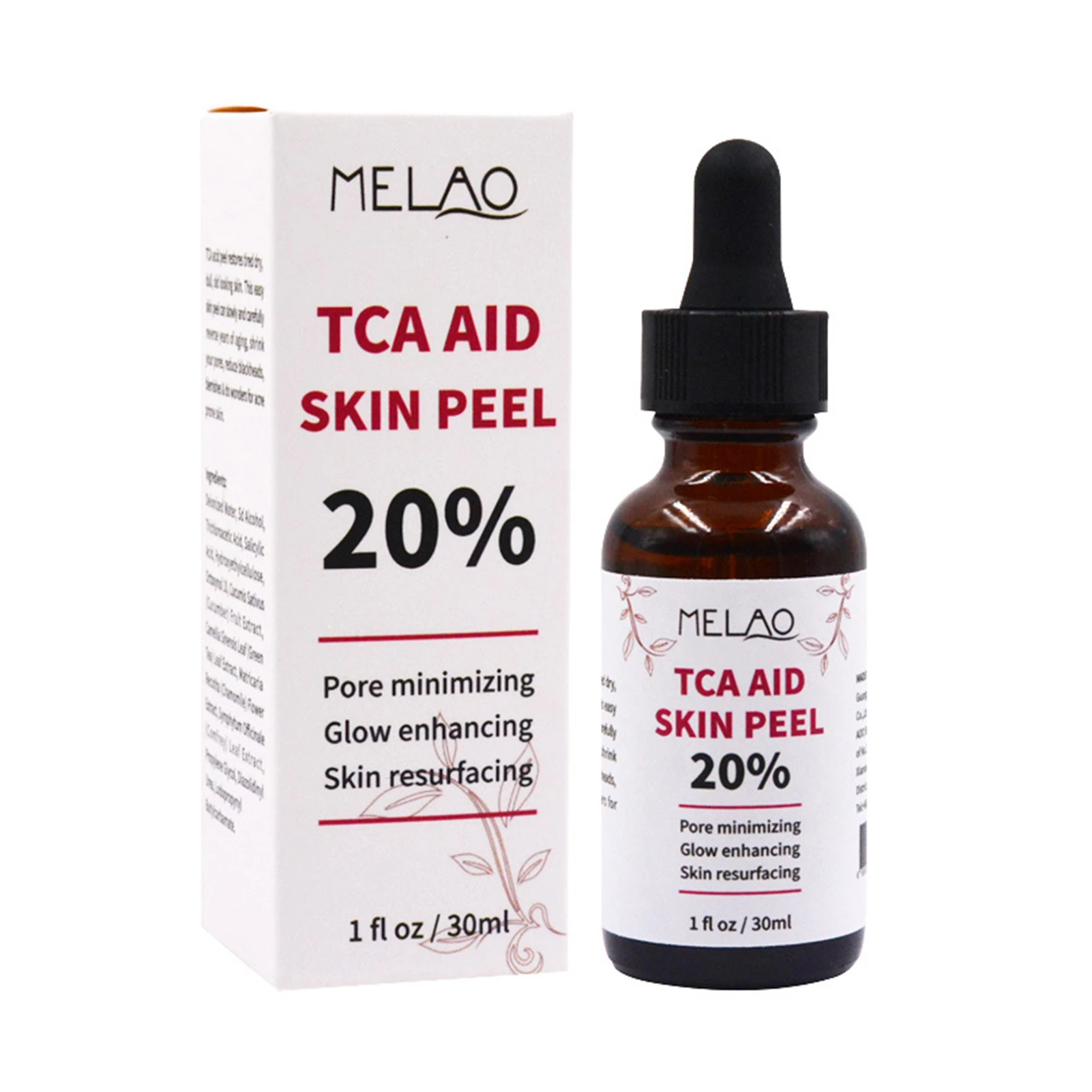 20% TCA Aid Skin Peel Pores Melao 30ml Trichloroacetic Acid Stock Solution  Minimizing Blackheads Solution Improve Shrink Pores