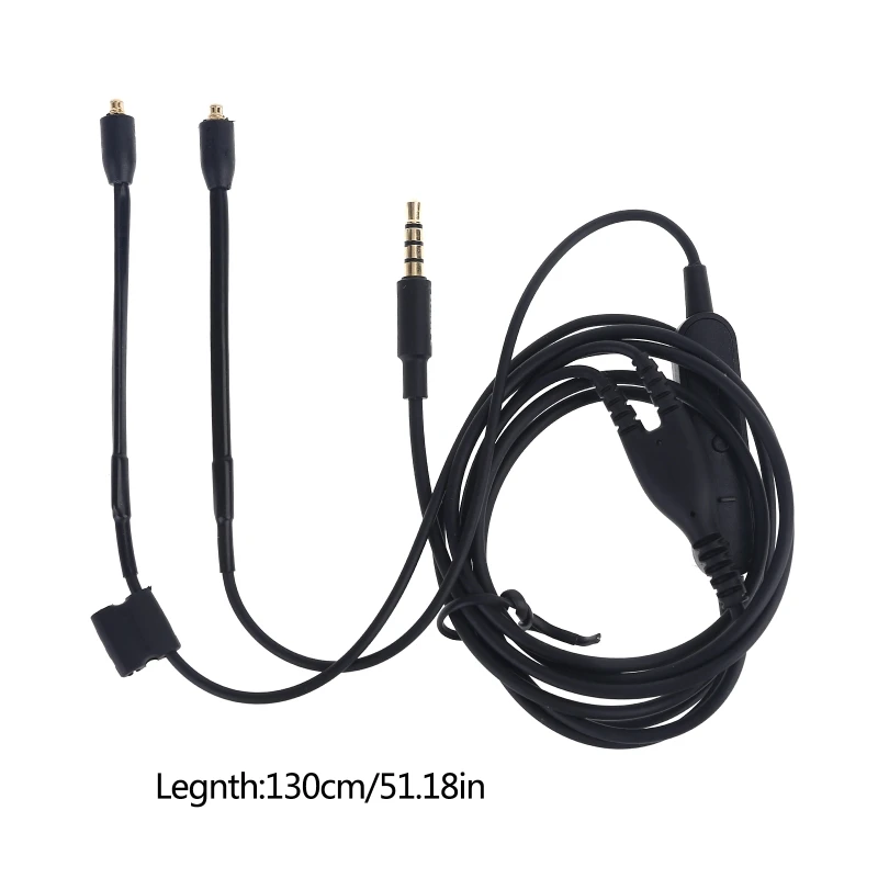Upgrade MMCX Cable with Mic for Shure SE215 SE535 SE846 SE425 Earphone Headset Line Headphone Wire for Phone Android