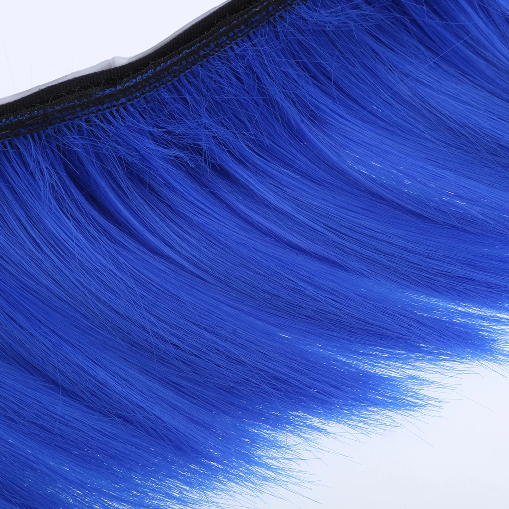 Motorcycle Adhesive Helmet Mohawk Hair Patches Skinhead Costumes Wig