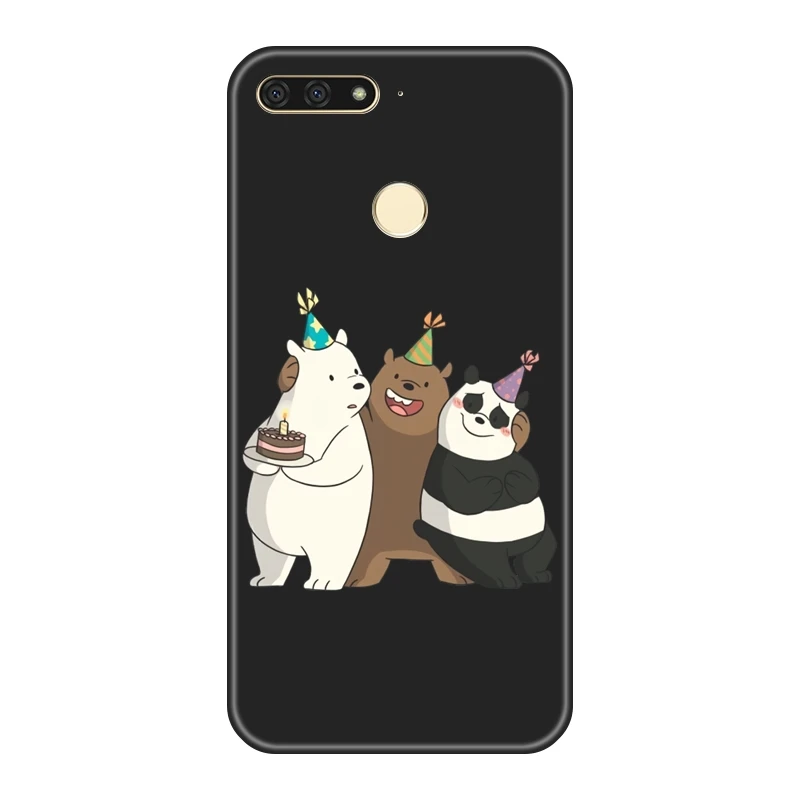 Мы Голые Медведи задняя крышка для huawei Y3 Y5 Y6 Y7 II Pro мягкий чехол для телефона силиконовый для huawei Y5 Y6 Y7 Prime Y9
