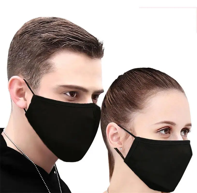 L. Зеркало 1 шт. хлопок PM2.5 черная маска для рта Анти-пыль маска фильтр с активированным углем ветрозащитный Рот-муфельные бактерии грипп маска для лица