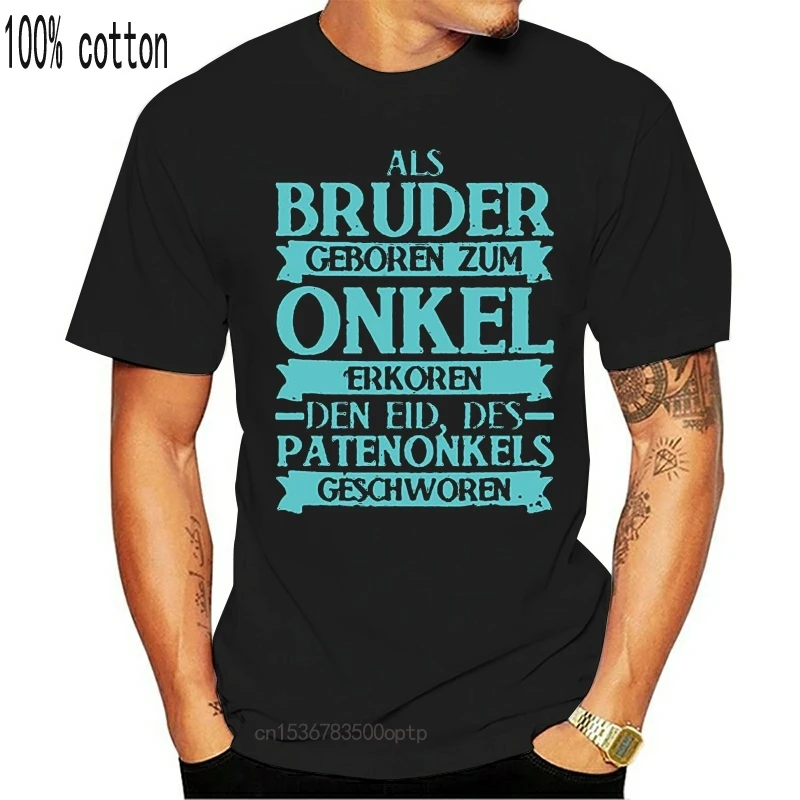 Новый Брудер Onkel Patenonkel Spruch футболка человек Юмор комиксы Для мужчин и женщин