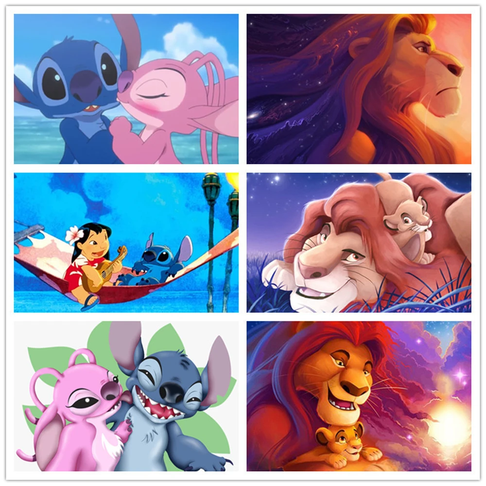Disney 5D DIY Алмазная картина льва King и Star Baby наклейка алмазная вышивка эксклюзивное