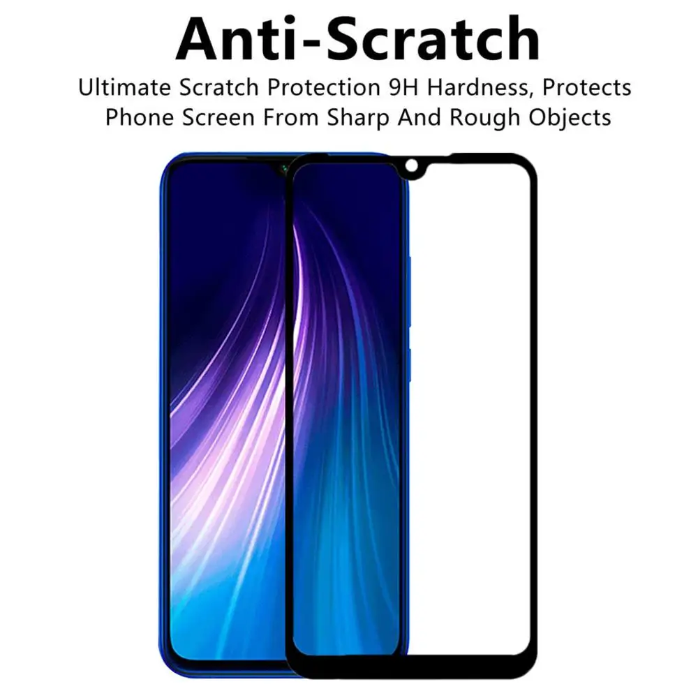 2 шт. закаленное стекло для Xiaomi Redmi Note 8 Pro, Защитное стекло для xiomi Redmi Note 8 7 Go Note8, Передняя защитная пленка