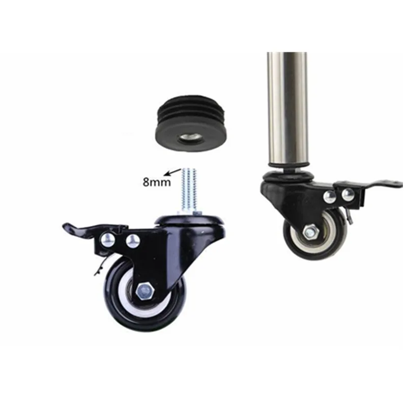 16 Pieces M8 M6 plastic furniture legs hole plug with nut black blind hole end cover chair leg cover protective cover furniture