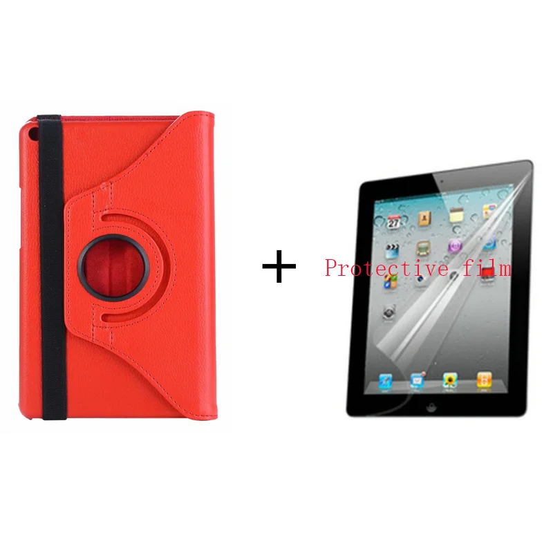 red and film Вращающийся на 360 градусов чехол для huawei MediaPad M5 8,4 SHT-W09 SHT-AL09 Складная подставка из искусственной кожи чехол для huawei M5 8,4 планшет+ ручка - Цвет: red and film