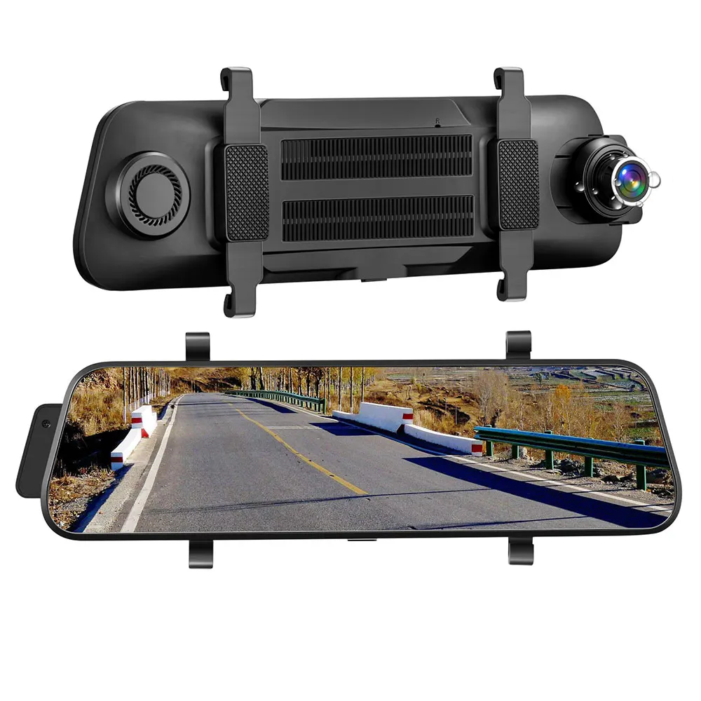 Прочный gps Dashcam видео заднего вида Trace 9,66 дюймов черная камера видеокамера Авто gps Dashcam
