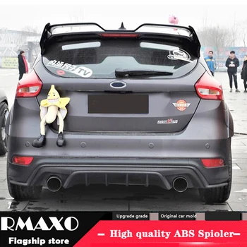 

For Ford Focus ST Spoiler 2012-2016 Focus ST hatch-back FS High Quality ABS Material Car Rear Wing Primer Color Rear Spoiler