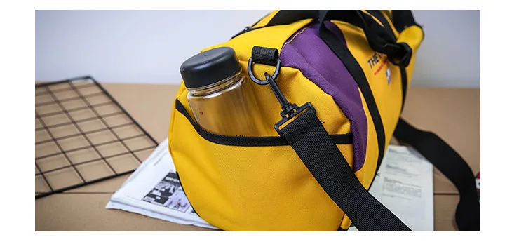 Large-Volume Wet And Dry Separation Sports Gym Bag Multi-functional Cylinder Travel Bag Single Shoulder Backpack Shoulder Portab