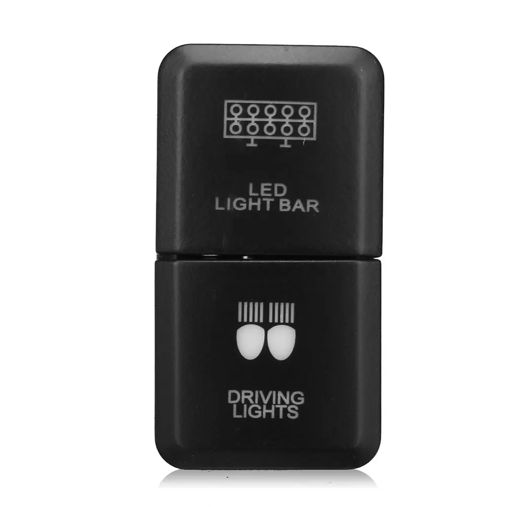 АБС-светильник, кнопочный светодиодный светильник, универсальный противотуманный черный переключатель для TOYOTA Hilux Prado