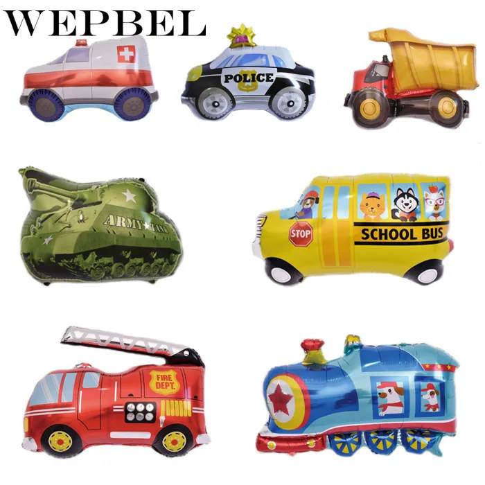 WEPBEL большая игрушка автомобиль воздушный шар из фольги детский душ мальчик Танк