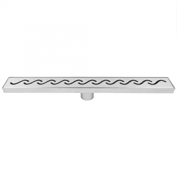 

60cm Stainless Steel Liner Tile Floor Shower Drain for Bathroom Kitchen Straight Drainage Bathroom Floor Drain