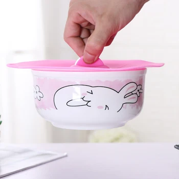 

1PC Silicone Pan Lid Cooking Pot Cooking Tools Fresh Keeping Reusable Food Wrap Multifunction Microwave Bowl Cover Random Color