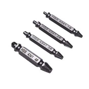 

HSS 4341 8Pcs Brushed Screw Extractor Set Broken Screw Puller 51mm Durable