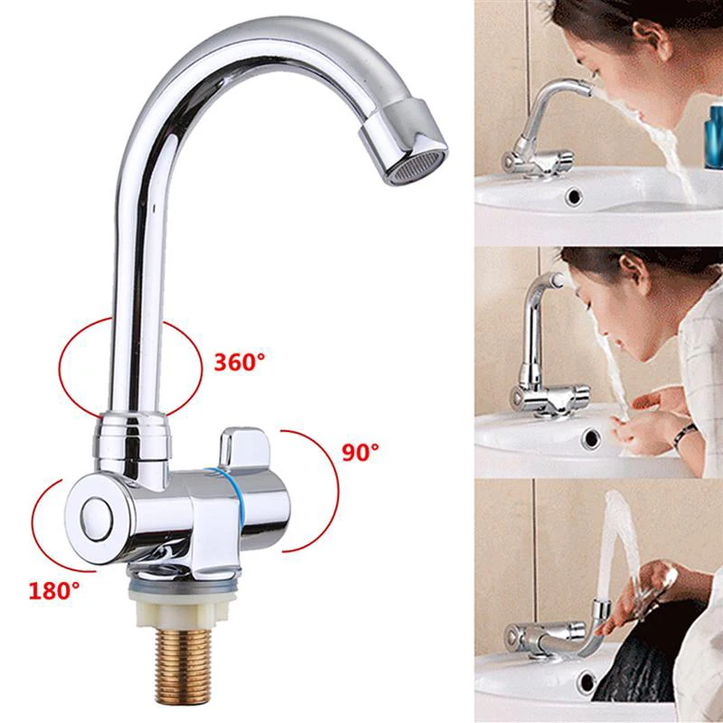 Caravan Boat 360 Degree Rotation Copper Basin Faucet Folding Cold Water Faucet Tap Kitchen Bathroom For RV Marine Boat Deck Hatc water faucet