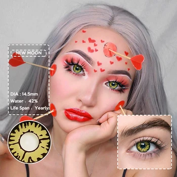 

2pcs/pair Color Contact Lenses Witchcraft Series Cosplay Contact lenses for Eyes 14.5mm lenti a contatto cosplay for dark eyes
