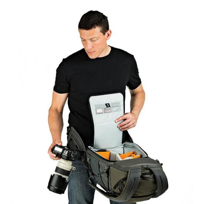 Lowepro Flipside Trek BP 350 AW. Large Travel Camera Backpack for DSLR w/ Rain Cover and Tablet Pocket [並行輸入品] Lowepro Flipside Trek BP 350 AW Camera Backpack - Gray/Green