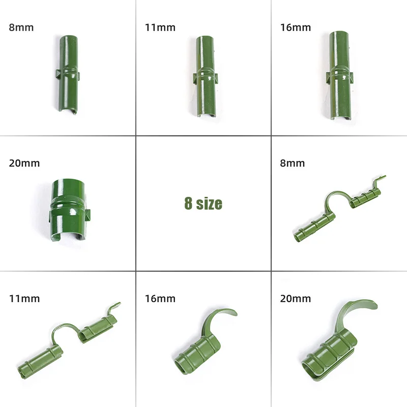 

10pcs Greenhouse Film Brackets Connect Fixed Fittings Greenhouse Frame Pipe Tube Film Clip Garden Shade Net Accessories