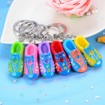 

100pcs/Lot Resin Shoe Kechain Slipper Shoes Key Chain Jordan shoe Keyrings Jordan Key Ring