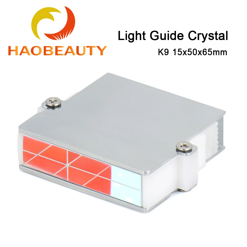 Luz Guia de Cristal 15x50x65 mm Vidro Quartzo Safira Magneto-optical E-light Opta a Remoção do Cabelo do Ponto de Congelamento Punho k9