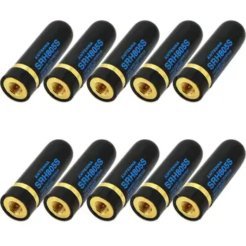 

Qppxun 10pcs SRH805S SMA-J/Homme Dual Band UHV + VHF Antenne Pour BF-UV3R UV100 UV200