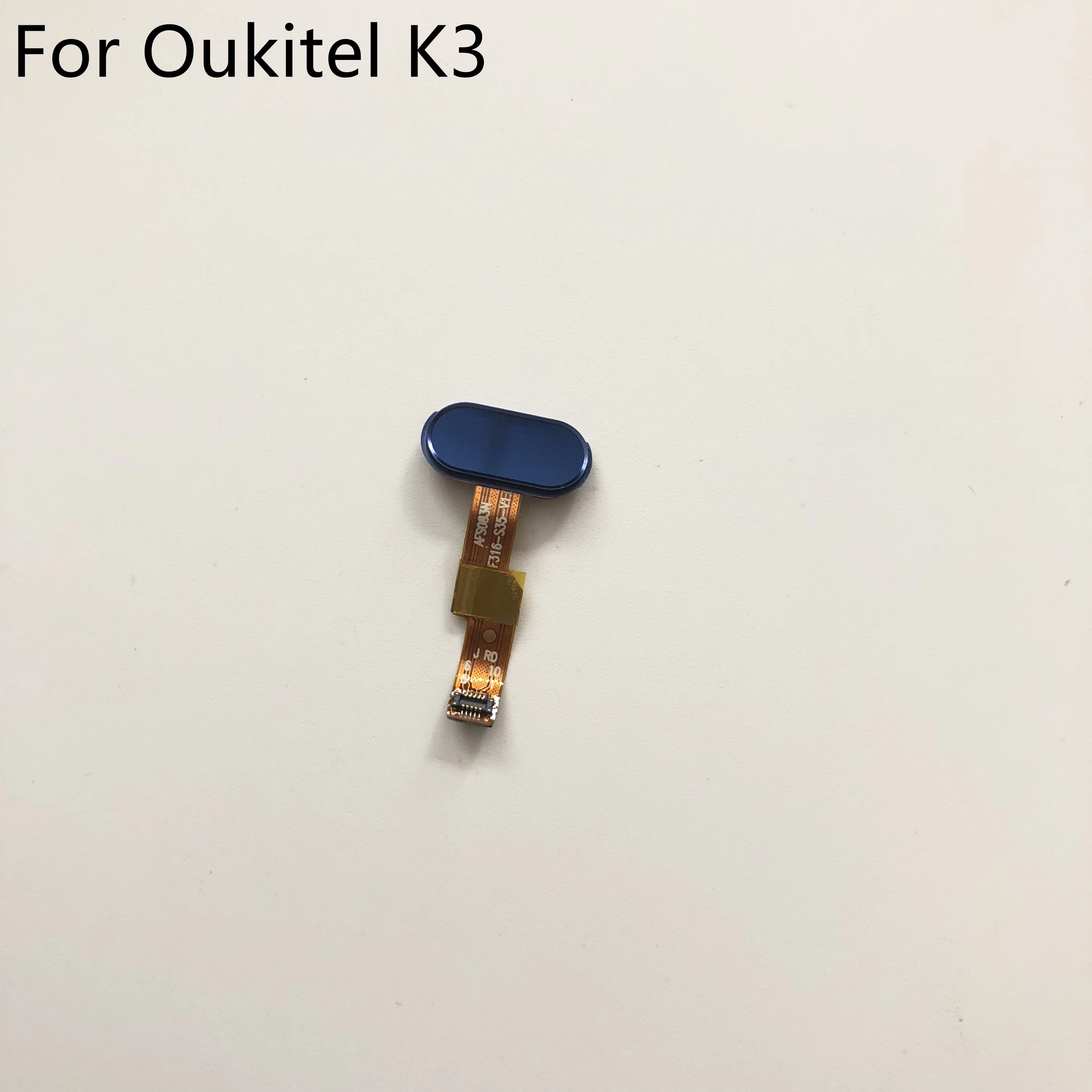 Б/у Главная Кнопка с гибким кабелем FPC для Oukitel K3 MT6750T Octa Core 5 дюймов FHD 1920x1080 + номер