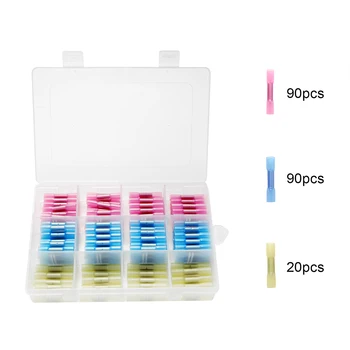 

200PCS Waterproof Heat Shrink Butt Connectors Electrical Wire Splice Cable Crimp Terminals Connectors