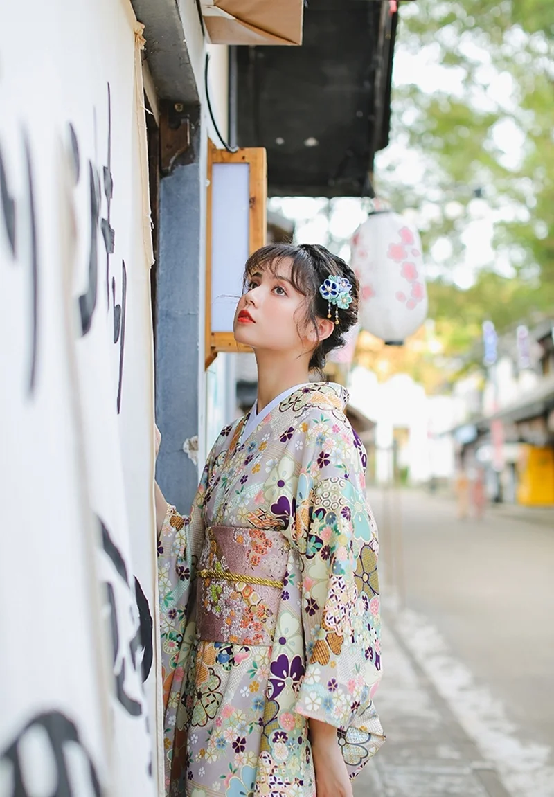 Традиционное японское кимоно, платье, кимоно для женщин,, Obi Haori Geisha, костюм, традиционный японский кимоно, косплей, FF2353
