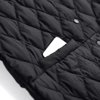 

Thin down Jacket Women's Mid-length Thin Korean-Style 2018 Autumn And Winter New Style Plus-sized Loose-Fit Korean-style Winter