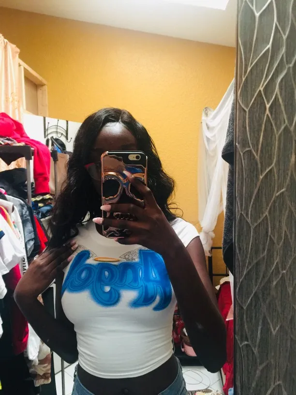 H54697fb4c44d4933a31b292313d2e942E - Angel Letter Printed Short Sleeve T-Shirts