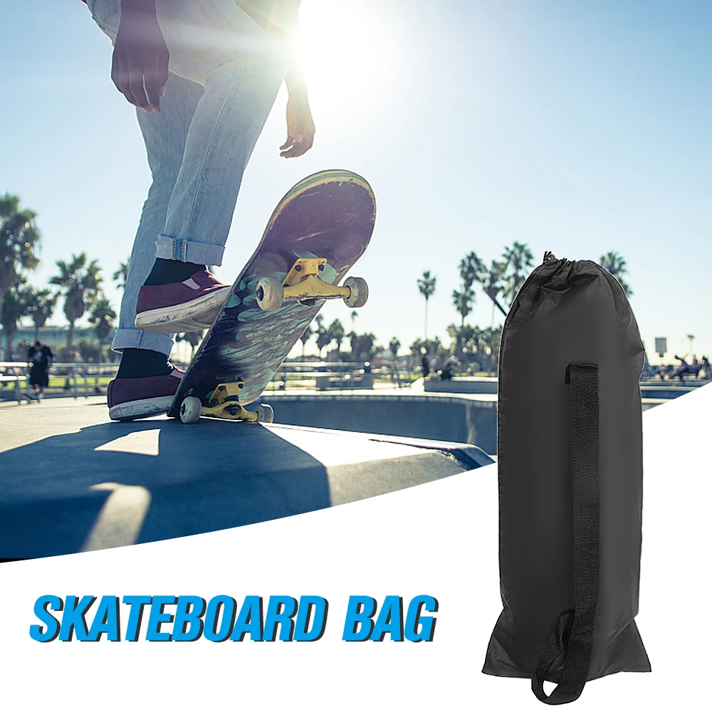 日本限定モデル】 スケートボード用 ショルダーバッグ ブラック 8インチ収納可能 撥水加工