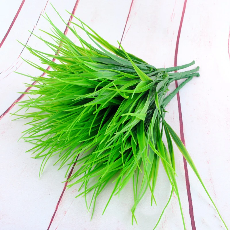 Artificial Plastic Grass Fake Simulation Plants Office Table Home Decoration New Arrival