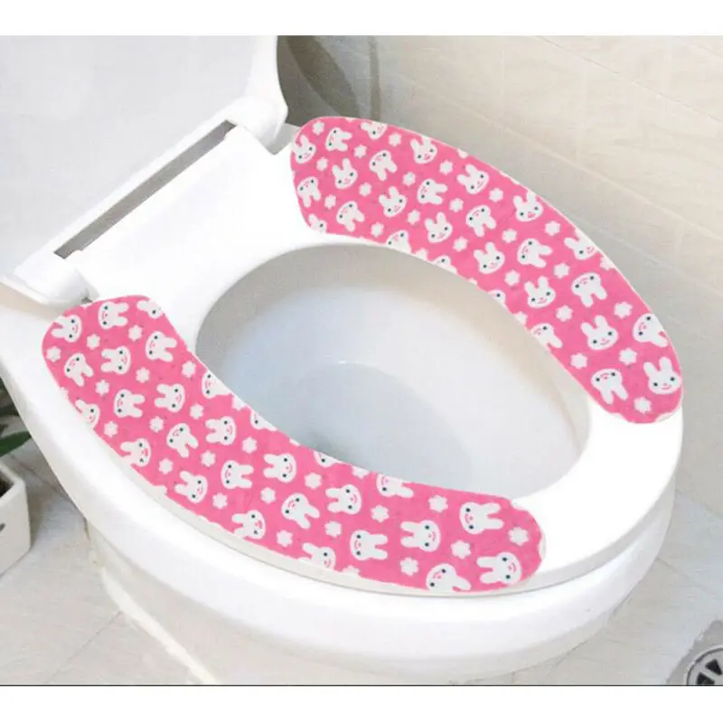 

Bathroom Toilet Seat Closestool Washable Soft Warmer Mat Cover Pad Cushion Cover Plush Universal Toilet Sets Comfortable Sets