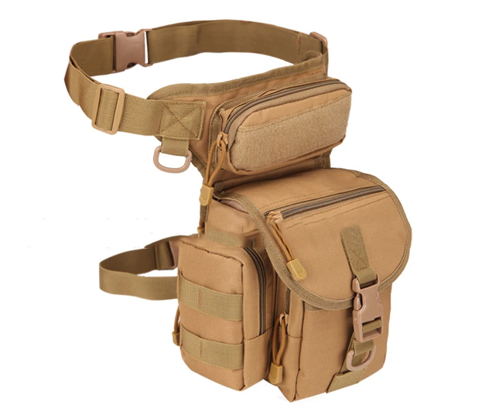 Military Tactical Molle Drop Leg Bag Tool Fanny Thigh Pack Hunting Bag Waist Pack Hiking Riding Men Camping Military Nylon Packs