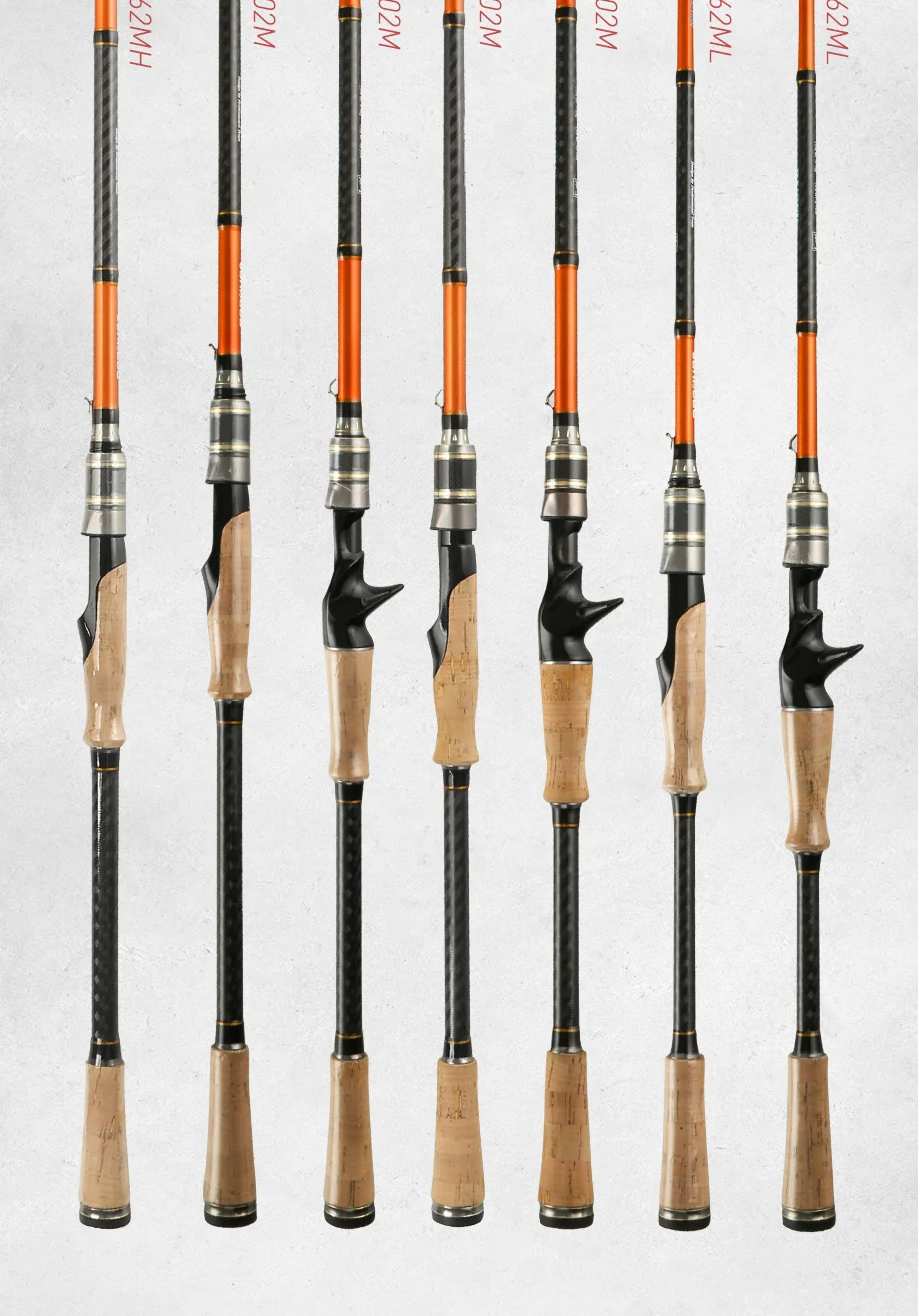 JOHNCOO Ruffy 1.98m 2.1m 2.4m 2.6m Spinning Casting Rod Quick Action Carbon Baitcasting Fishing Rod with Fuji guides