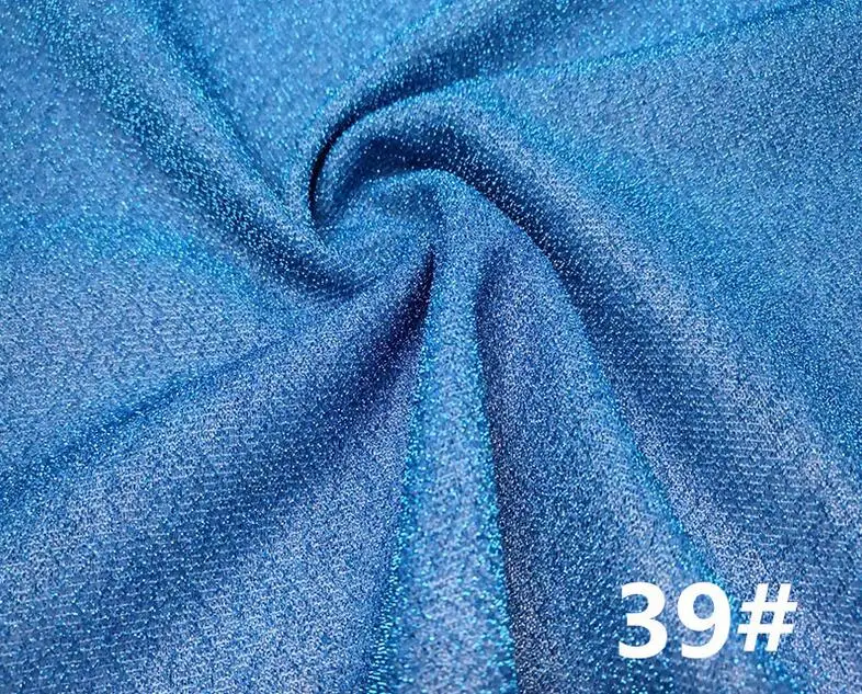 NO.39 Цена, 2 метра, цветные, однотонные, фиолетовые, короткие рукава, ремесла, сценическая поверхность обуви, украшение, блестящая, мягкая, тонкая, блестящая ткань, S0683L - Цвет: NO.39