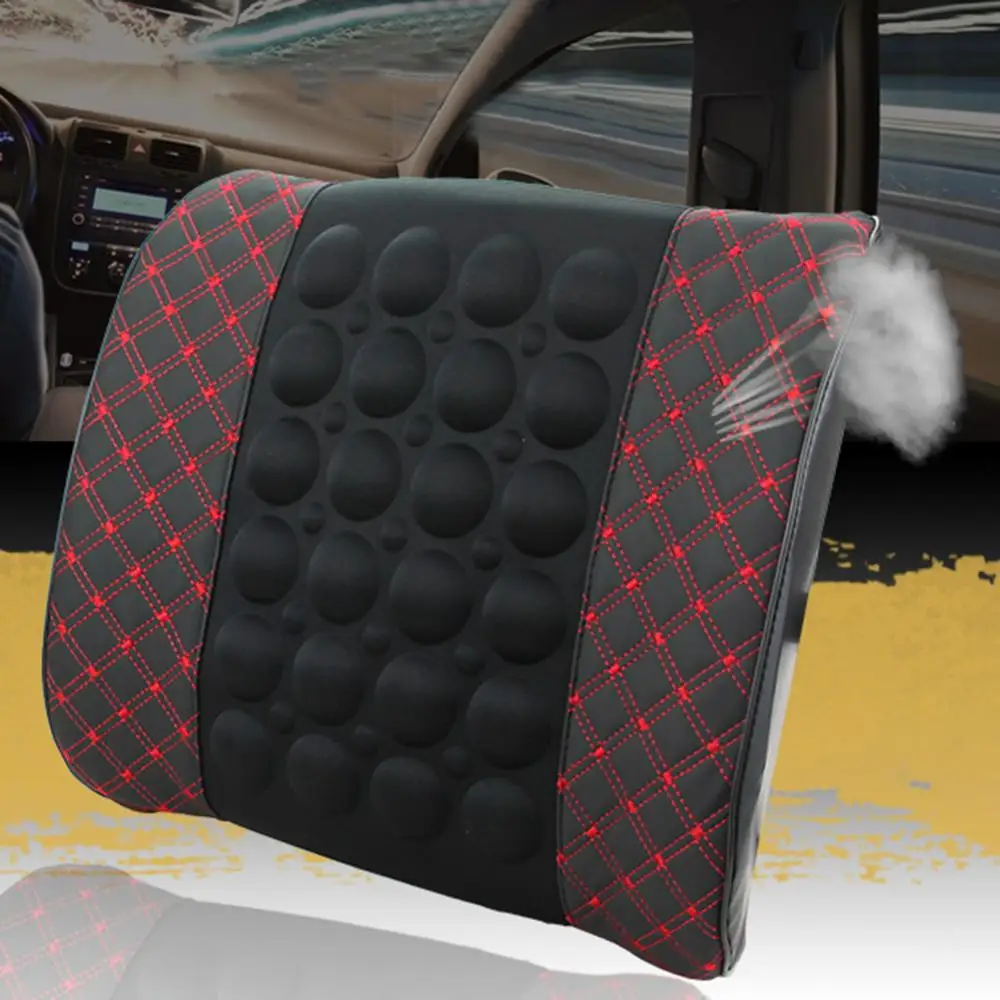 Back Pillow Car Seat Back Support Electric Massage Lumbar for Car