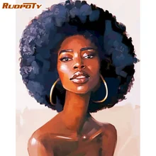 

RUOPOTY Diy Paint By Number Woman Figure Painting On Canvas Wall Pictures For Living Room Modern Handmade Gift